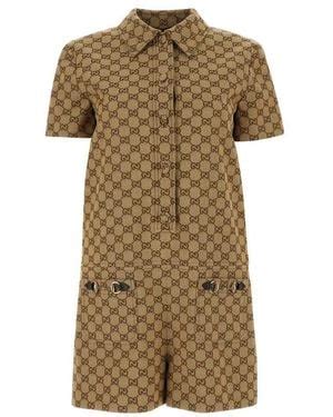 gucci city print shirt dress|Dresses and Jumpsuits for Women .